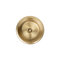 Alma Brushed Brass Gold Divya MKII 450 Round Sink