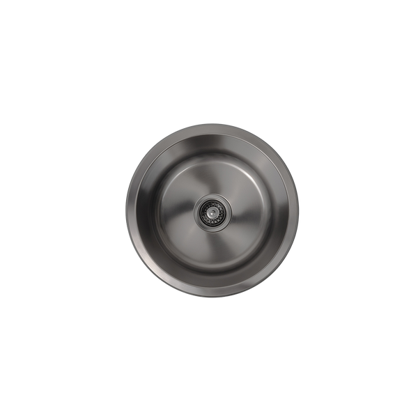 Alma Brushed Gunmetal Divya 425x425 Round Sink
