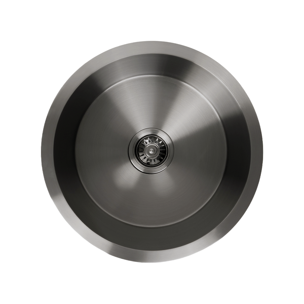 Alma Brushed Gunmetal Divya MKII 450 Round Sink