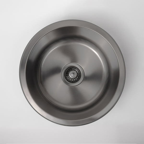 Alma Brushed Gunmetal Divya MKII 450 Round Sink