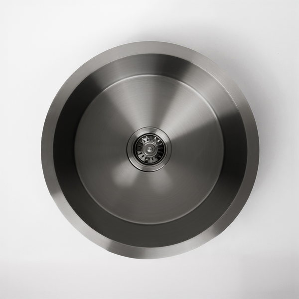 Alma Brushed Gunmetal Divya MKII 450 Round Sink