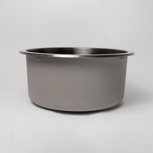 Alma Brushed Gunmetal Divya 425x425 Round Sink