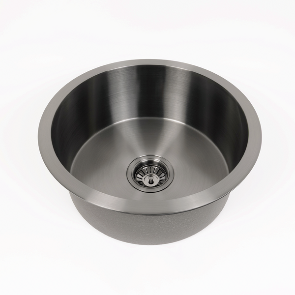 Alma Brushed Gunmetal Divya MKII 450 Round Sink