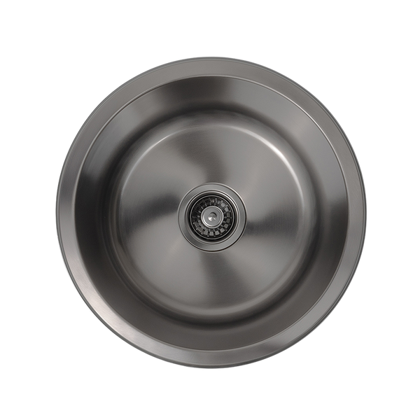 Alma Brushed Gunmetal Divya MKII 450 Round Sink