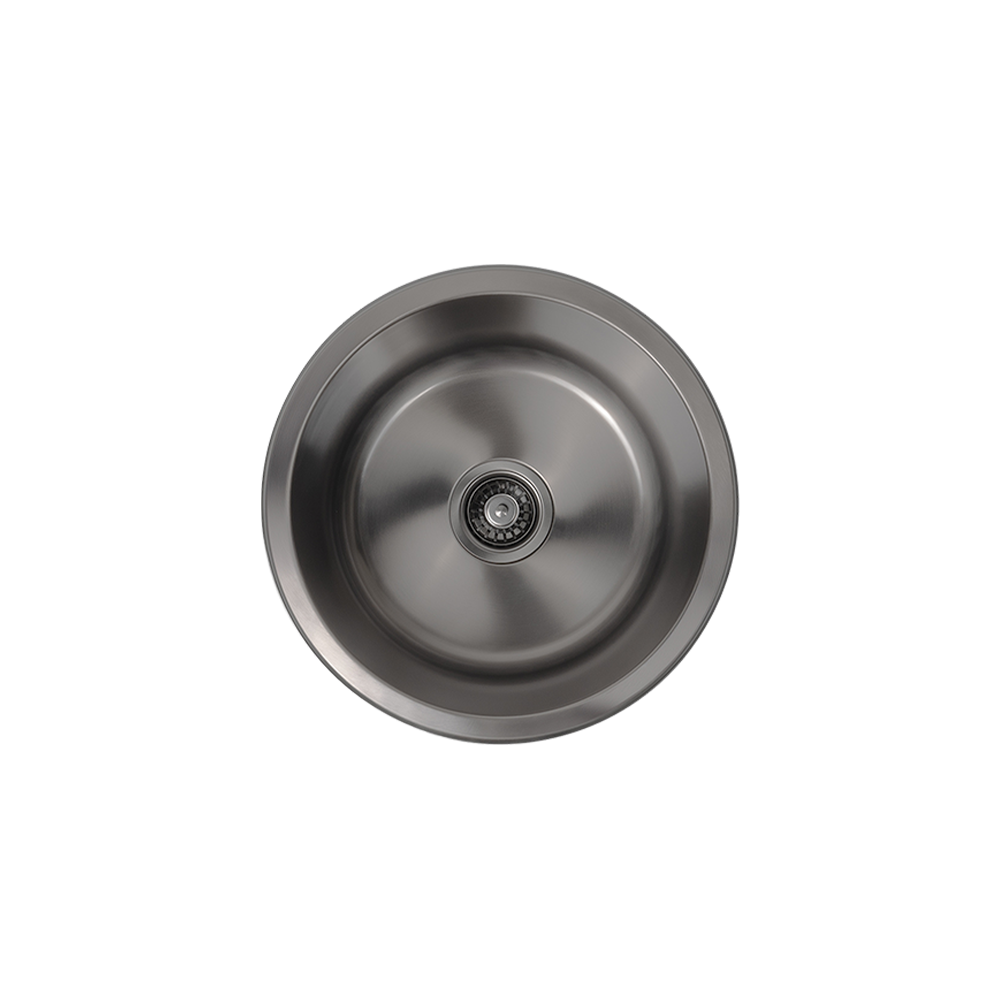 The Divya MKII round sink is designed to bring a unique appeal to your home. Whether in your kitchen, laundry room, or mini bar, it's a perfect addition that enhances any space. Crafted from high-quality 304-grade stainless steel, this sink offers exceptional durability, while its brushed finish offers a modern touch.