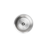 Alma Divya 425x425 Brushed Stainless Steel Round Sink