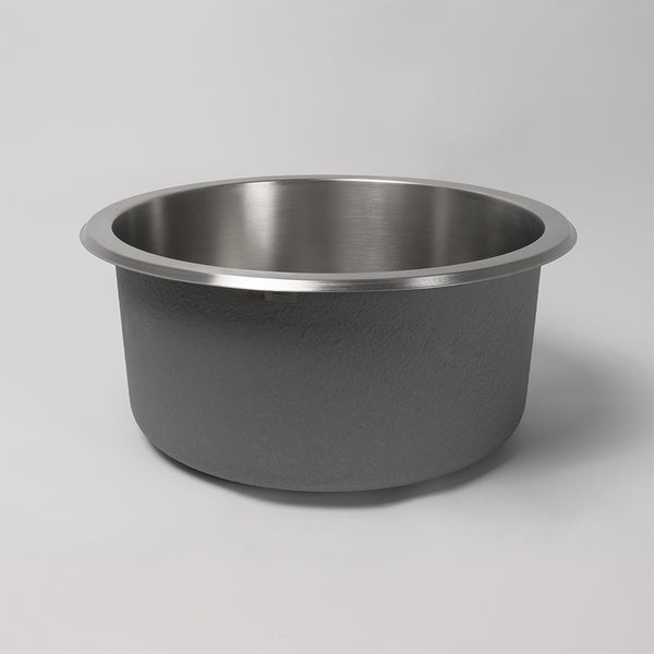 Alma Divya 425x425 Brushed Stainless Steel Round Sink