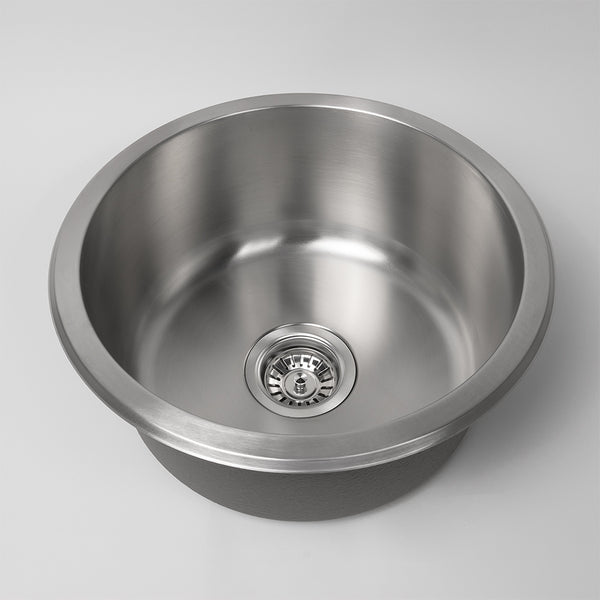Alma Divya 425x425 Brushed Stainless Steel Round Sink