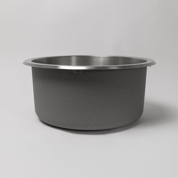 Alma Divya 425x425 Brushed Stainless Steel Round Sink