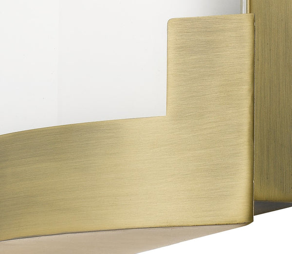 Telbix Solita 35 Led Dim Wall Light Antique Brass