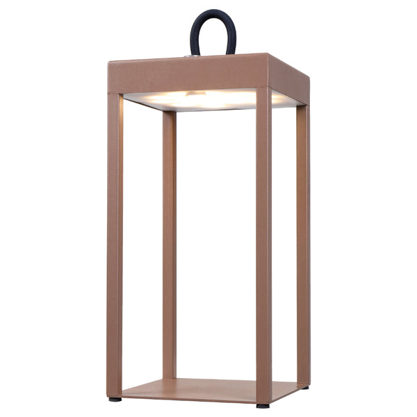 Telbix Sotra Rechargeable Table Lamp Brown