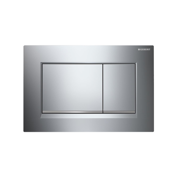 Oliveri Concealed Cistern Flush Plate With Square Buttons Chrome