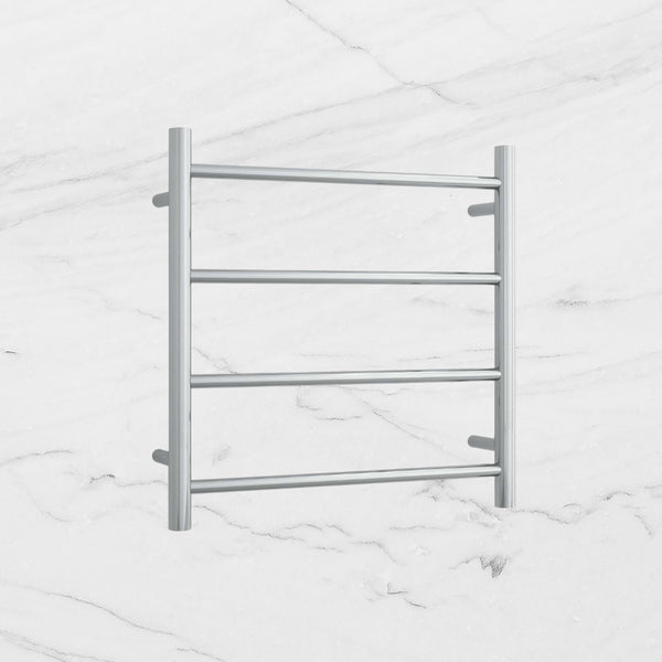 Thermogroup Round Ladder Heated Towel Rail Polished Stainless Steel