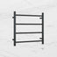 Round Ladder Heated Towel Rail Matte Black