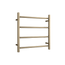 Round Ladder Heated Towel Rail Brushed Brass Gold