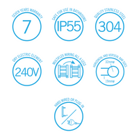 Round Ladder Heated Towel Rail Brushed Brass Gold