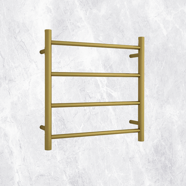 Thermogroup Round Ladder Heated Towel Rail Brushed Gold