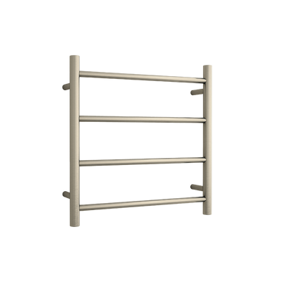 Round Ladder Heated Towel Rail Brushed Nickel