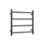 Round Ladder Heated Towel Rail Matte Black