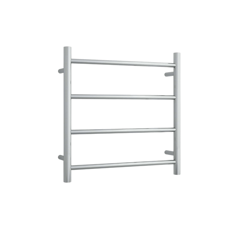 Round Ladder Heated Towel Rail Polished Stainless Steel