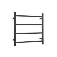Round Ladder Heated Towel Rail Matte Black