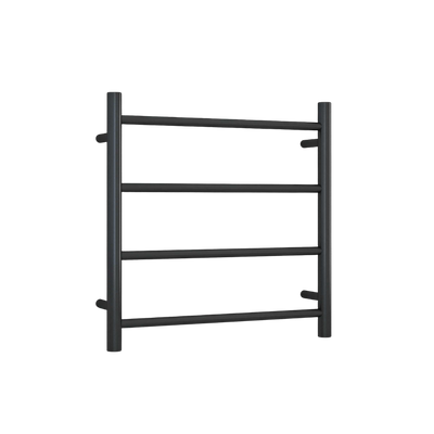 Round Ladder Heated Towel Rail Matte Black