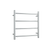 Round Ladder Heated Towel Rail Polished Stainless Steel