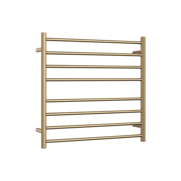 Thermogroup Round Ladder Heated Towel Rail 750mm Brushed Brass