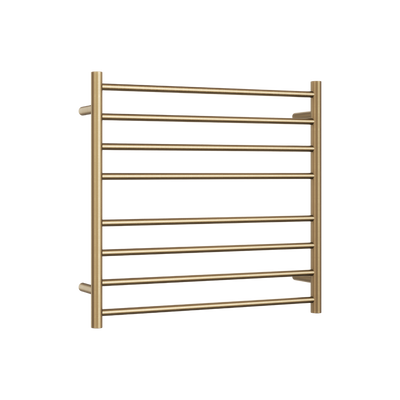 Thermogroup Round Ladder Heated Towel Rail 750mm Brushed Brass