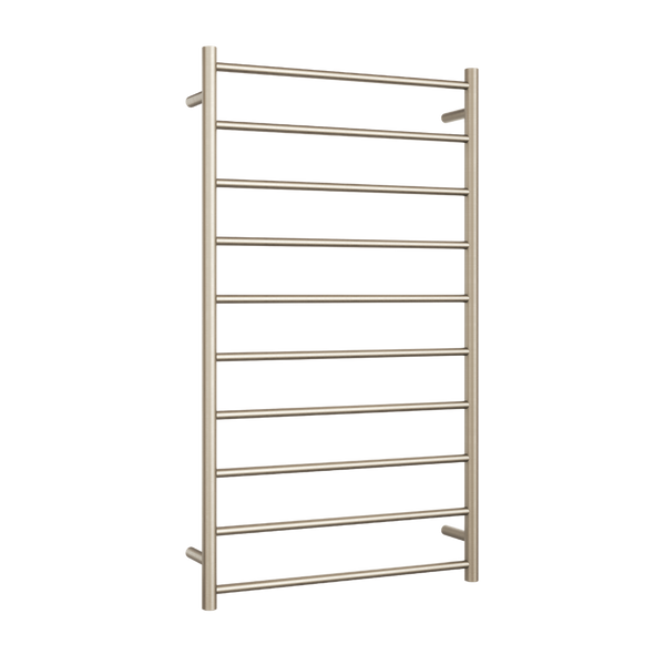 Thermogroup Straight Round Heated Ladder Rail Brushed Nickel