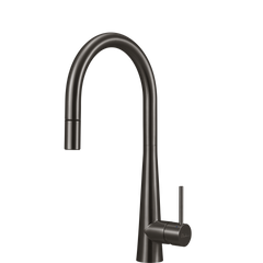 Oliveri Essente 316 Stainless Steel Goose Neck Pull Out Mixer Lead Free Gunmetal