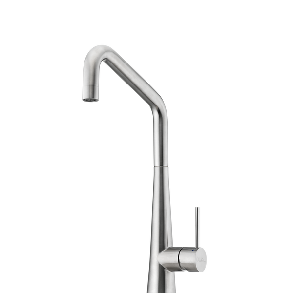 Oliveri Essente 316 Stainless Steel Square Goose Neck Mixer Stainless Steel