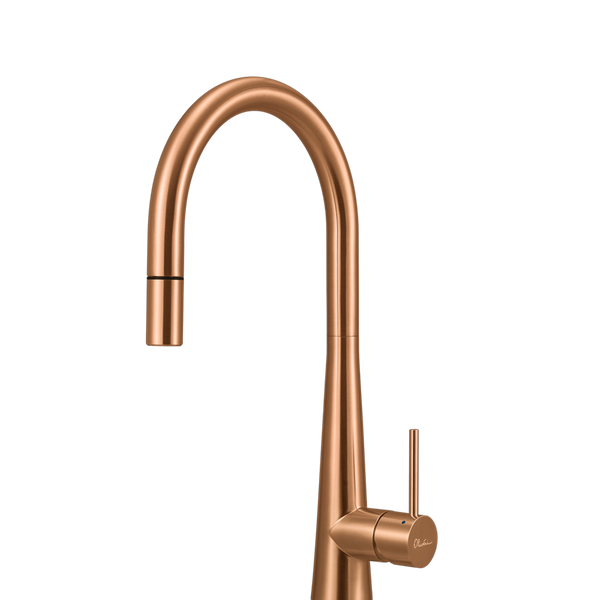 Oliveri Essente 316 Stainless Steel Goose Neck Pull Out Mixer Lead Free Copper