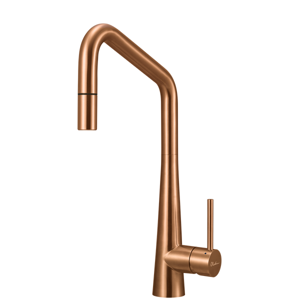 Oliveri Essente 316 Stainless Steel Square Goose Neck Pull Out Mixer Lead Free Copper