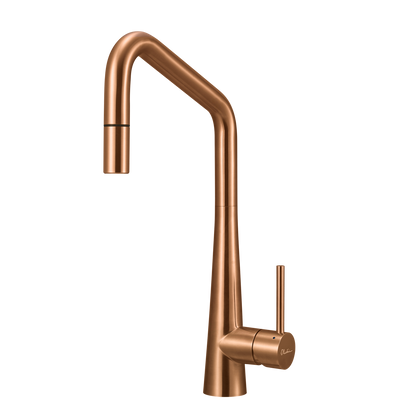 Oliveri Essente 316 Stainless Steel Square Goose Neck Pull Out Mixer Lead Free Copper