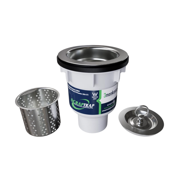 3Monkeez Sink Waste Arrestor (90mm) Stainless Steel
