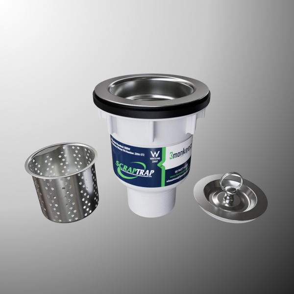 3Monkeez Sink Waste Arrestor (90mm) Stainless Steel