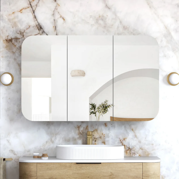 Otti Newport 1200mm Natural Oak Shaving Cabinet
