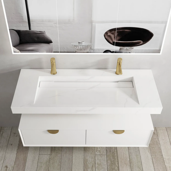 Otti Moonlight Wall Hung Basin 1200mm Solid Surface Top