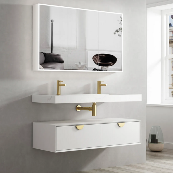 Otti Moonlight Wall Hung Basin 1200mm Solid Surface Top