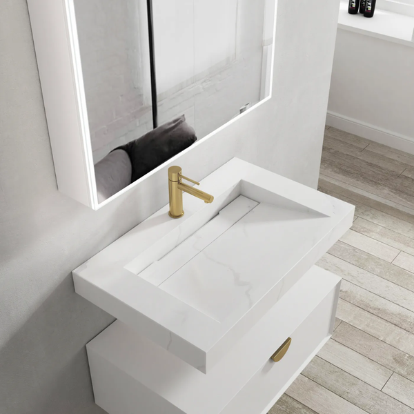 Otti Moonlight Wall Hung Basin 750mm Solid Surface Top