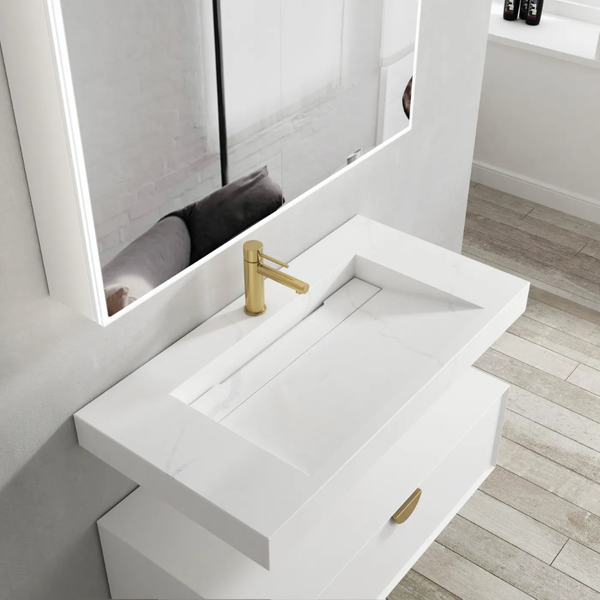 Otti Moonlight Wall Hung Basin 900mm Solid Surface Top