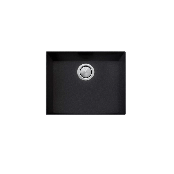 Oliveri Santorini Black Grande Bowl Undermount Sink Black