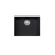 Oliveri Santorini Black Grande Bowl Undermount Sink Black