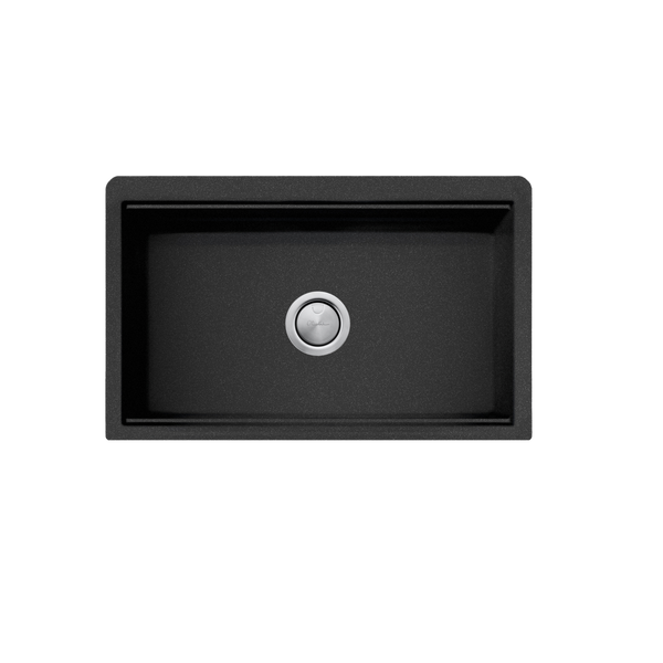 Oliveri Santorini Farmhouse Undermount Sink Black