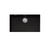 Oliveri Santorini Mega Bowl Undermount Sink With Overflow Black
