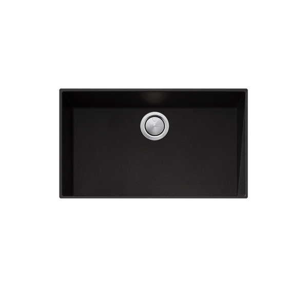 Oliveri Santorini Mega Bowl Undermount Sink Black