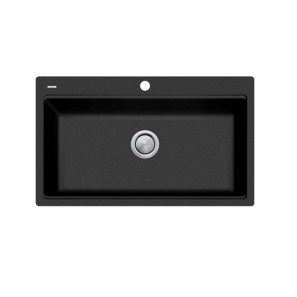 Oliveri Santorini Topmount Workstation Sink Black