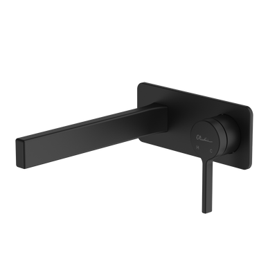 Oliveri Stockholm Wall Mixer Set Matte Black