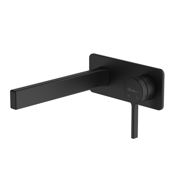Oliveri Stockholm Wall Mixer Set Matte Black